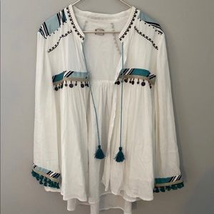 Chico’s tassel tie jacket